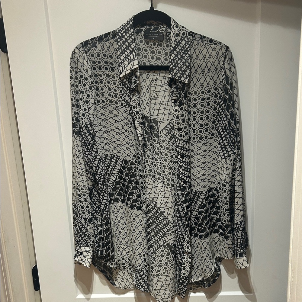 Dress Forum Monochrome Patterned Shirt